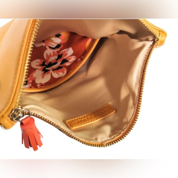 RACHEL PALLY ORANGE /YELLOW CLUTCH BAG. - Picture 2 of 7